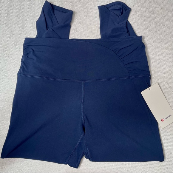 Lululemon Align High Rise Pant Ruched Waist Leggings True Navy Blue 14 NWT - Picture 8 of 12